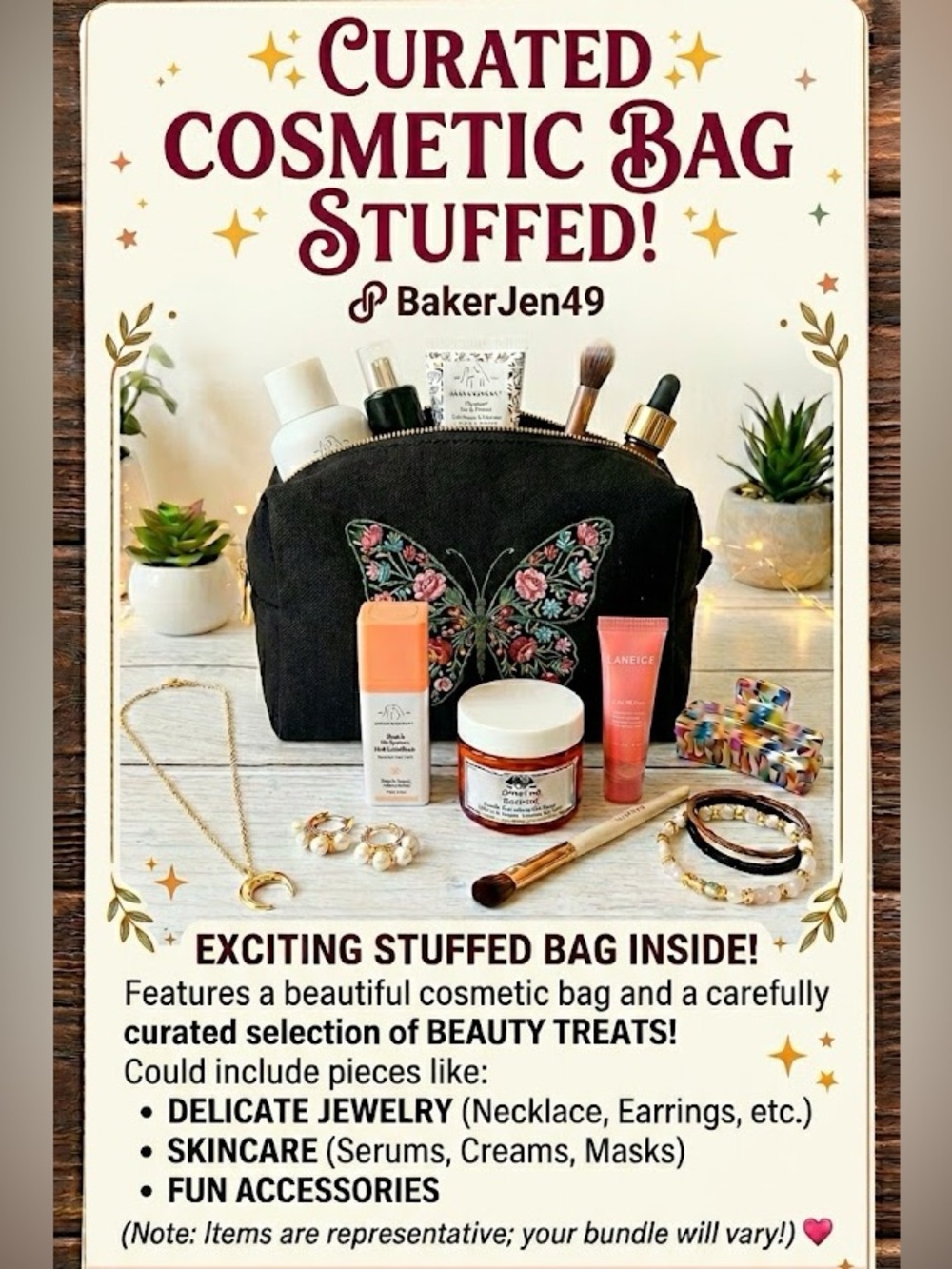 BakerJen’s Stuffed Cosmetic Bag!